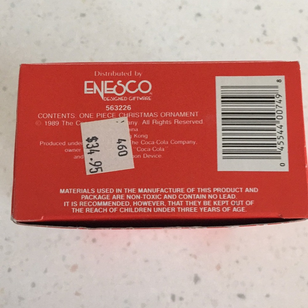 Vintage 1989 Enesco Coke Brand Ornament - Picture 8 of 8